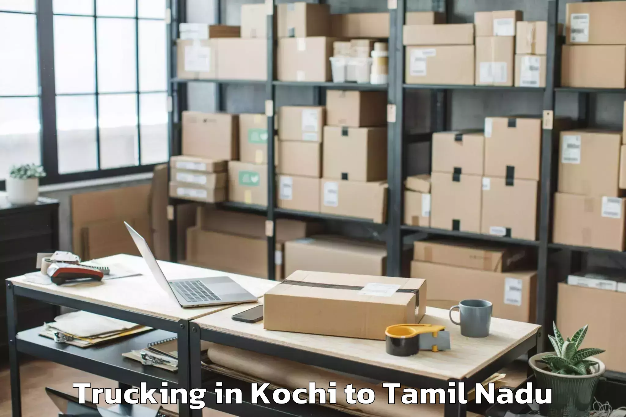 Top Kochi to Elur Trucking Available